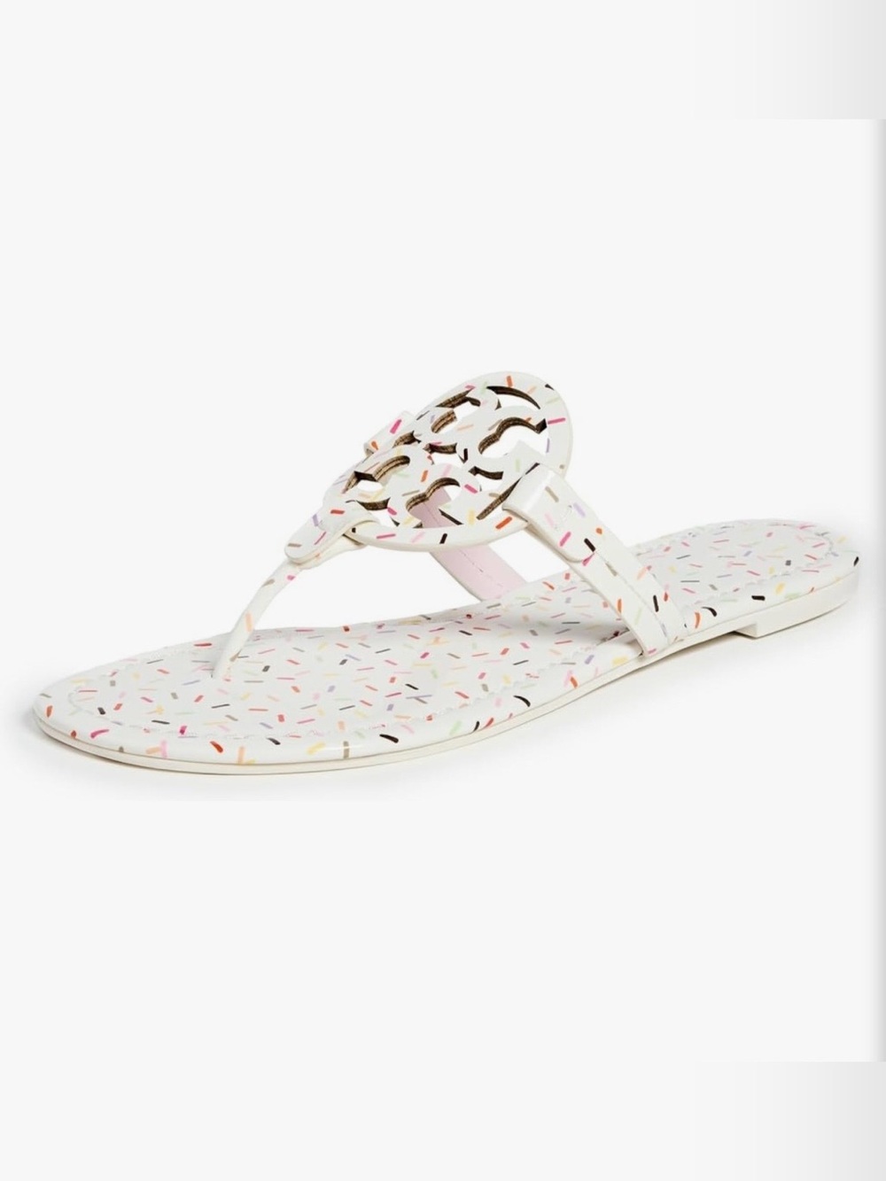 Tory Burch Women’s Limited Edition Miller Rainbow Sprinkle Sandals Size 9.5
